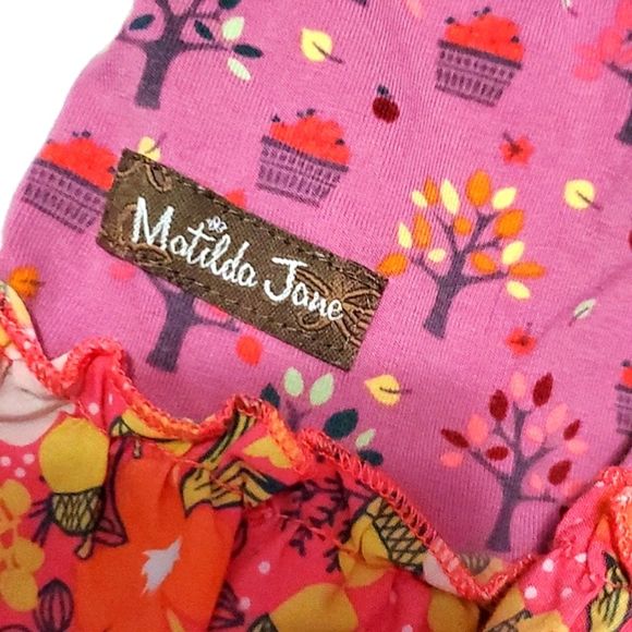 Matilda Jane Odette Flutter Pink & Yellow Multi Pattern Sleeveless Top - Picture 9 of 10